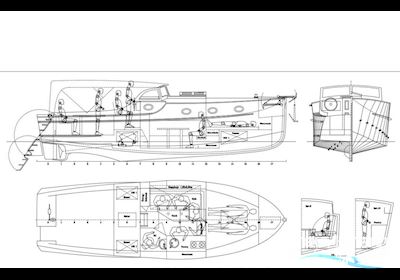 Bootsbau Use Backdecker Motor boat 2022, with Vetus engine, Germany