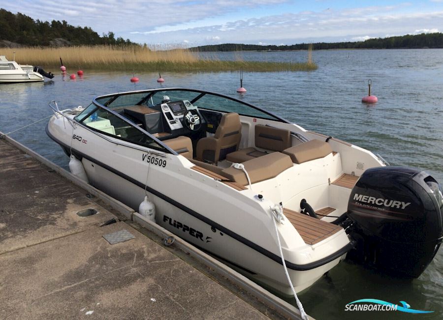 Flipper 640 DC Motor boat 2014, with Mercury engine, Finland