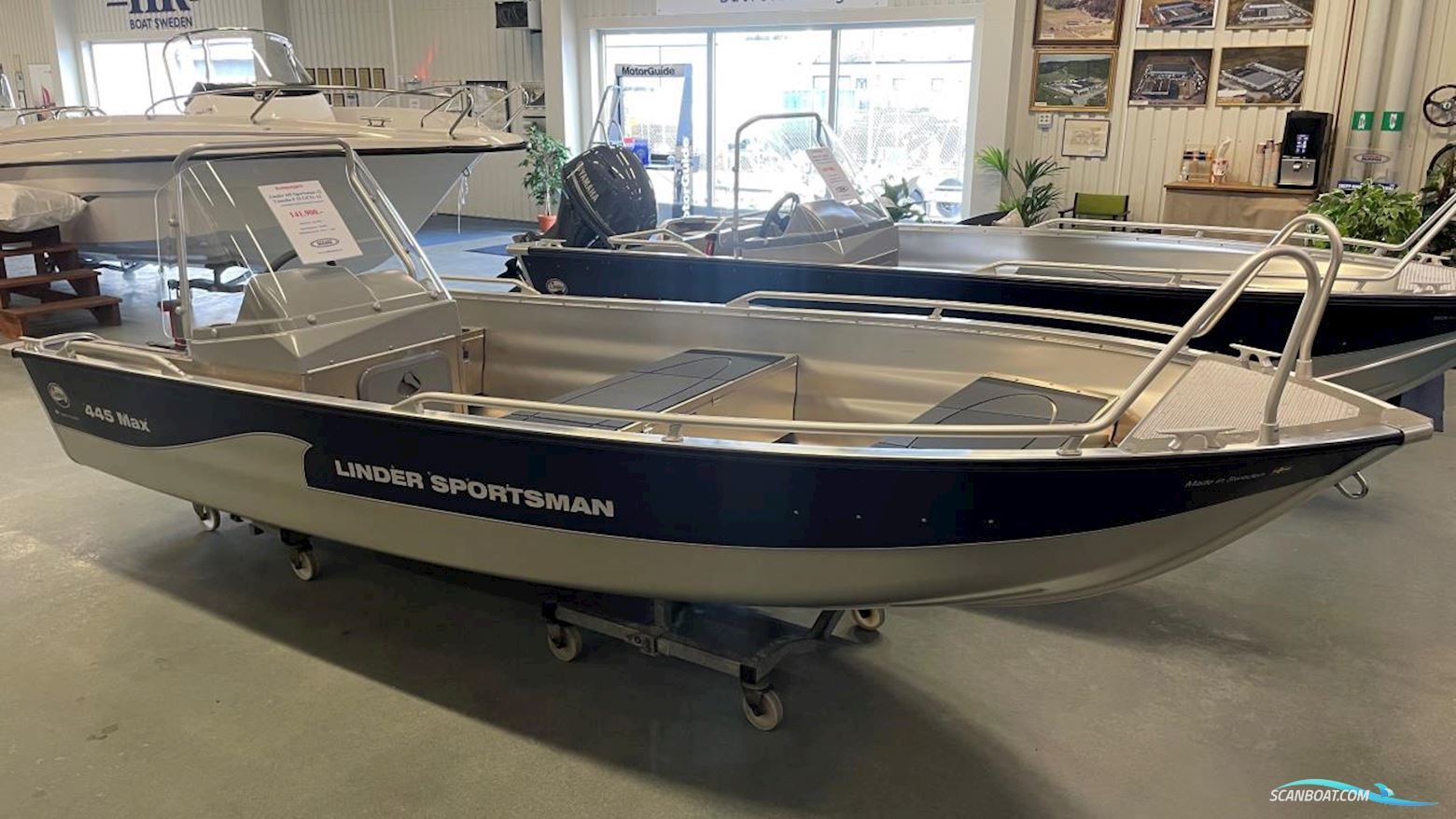 Linder Sportsman 445 Max Motor boat 2022, with Yamaha engine, Sweden