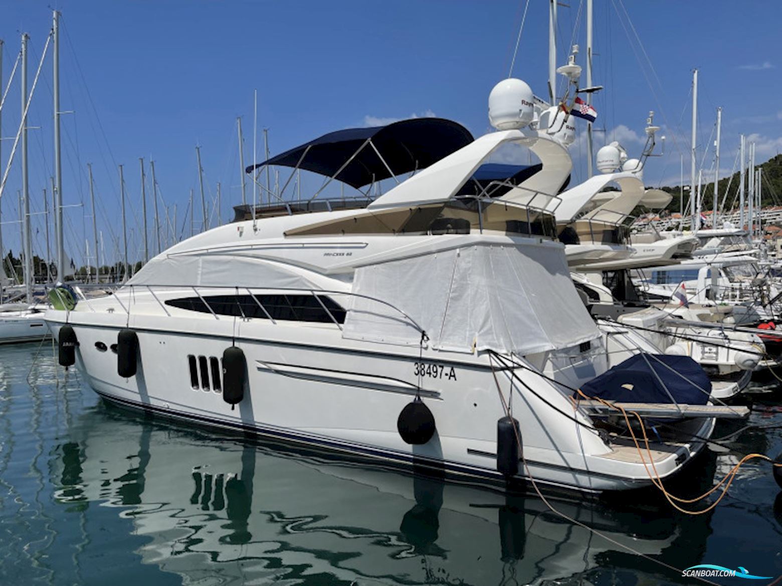 Princess 62 Fly Motor boat 2009, with Caterpillar C18 engine, Italy