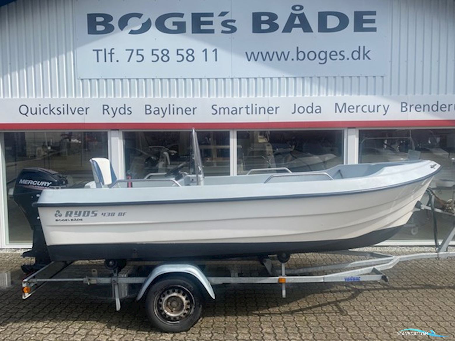 Ryds 438BF Med 20 hk Mercury 4-Takt Elpt - Anvisningssalg Motor boat 2023, with Mercury engine, Denmark