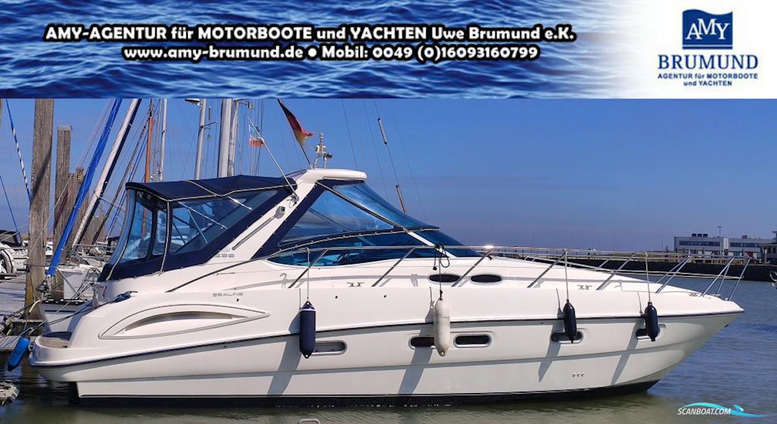 Sealine S 38 - Mit Bugschraube Reduzierter Preis! Motor boat 2004, with Volvo Penta Kad 300 engine, Germany