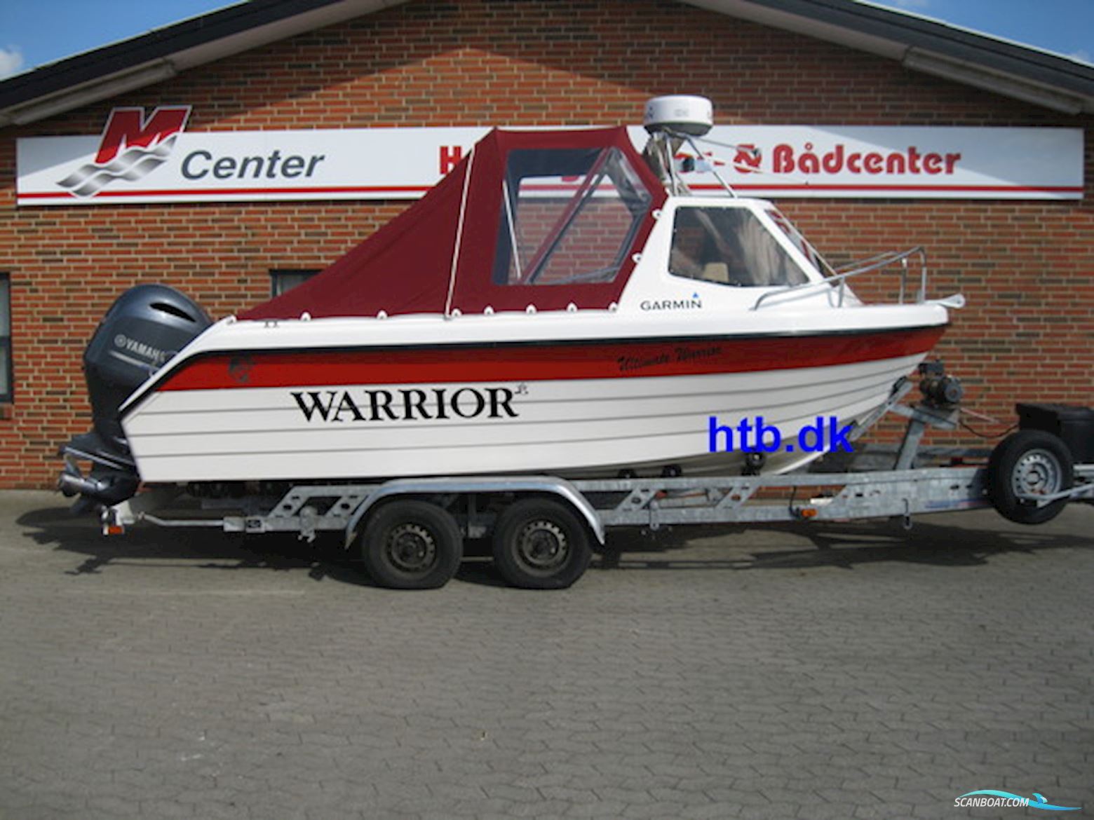 Warrior 175 m/Yamaha F150 hk 4-takt og Indespension 2600 kg boggitrailer Motor boat 2000, Denmark