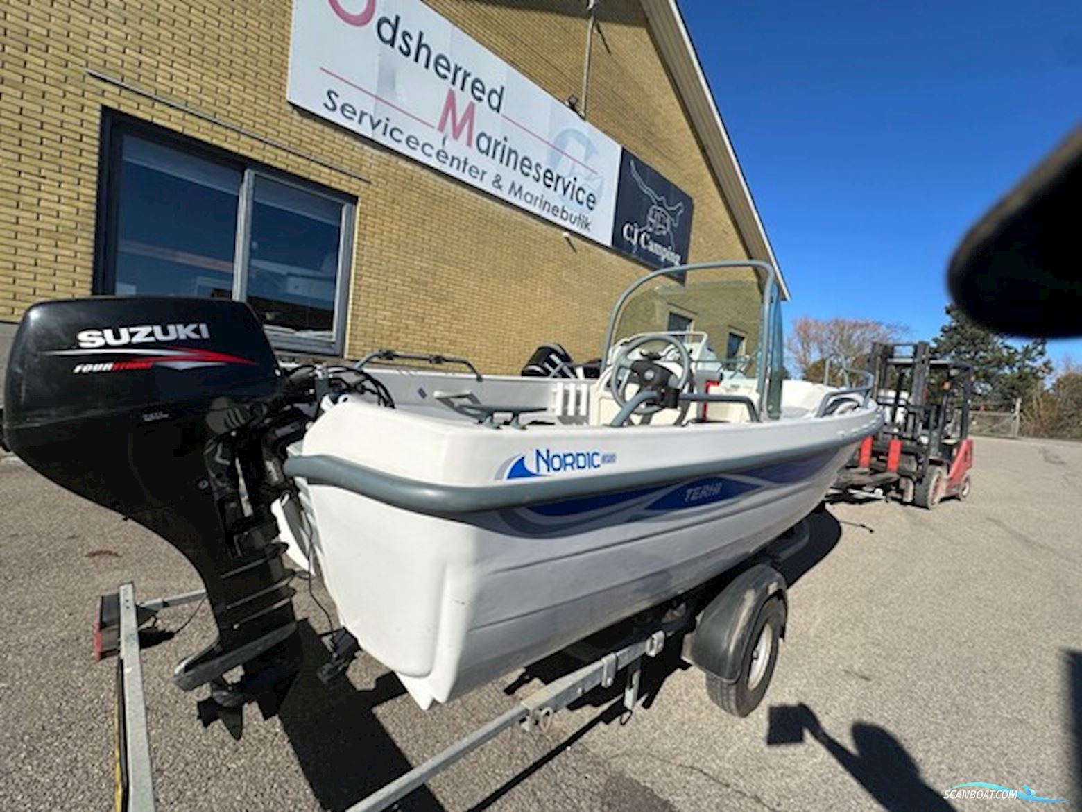 🚤 Terhi 6020 m. Suzuki DF15 + Brenderup trailer – Klar til vandet! 🚤 Motorbåd 2008, med Suzuki motor, Danmark