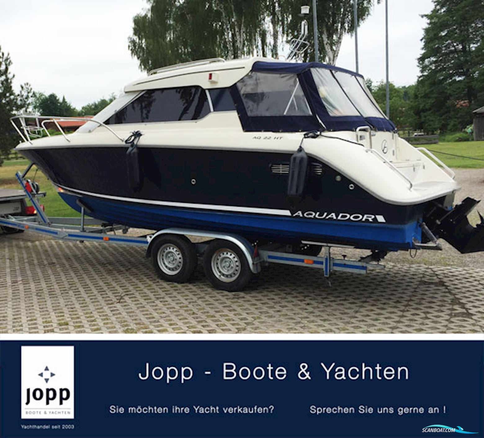 Aquador 22 HT Motorbåd 2009, med Mercruiser 4,3 Mpi A1 motor, Tyskland