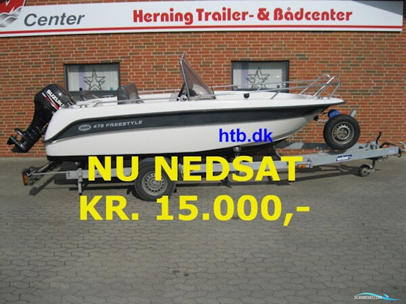 Askeladden 475 Freestyle m/Suzuki DF50 hk EFI 4-takt  Motorbåd 2010, med Suzuki motor, Danmark