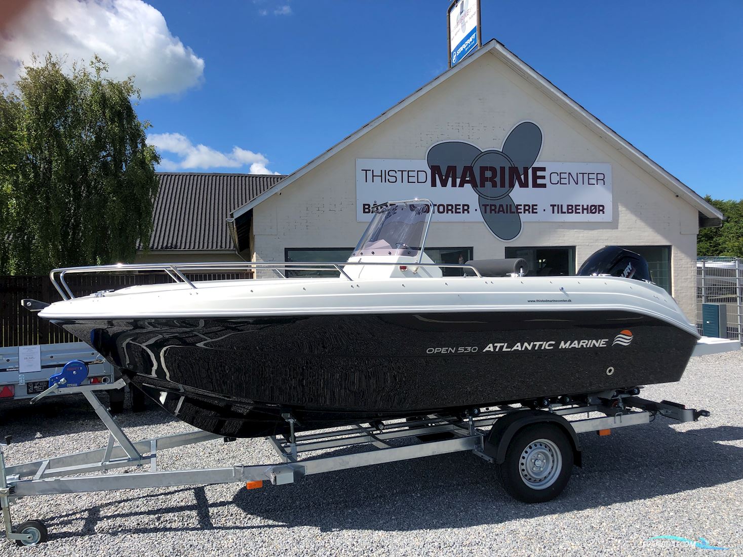 Atlantic 530 Open Med F60 EFI Motorbåd 2026, med Mercury motor, Danmark