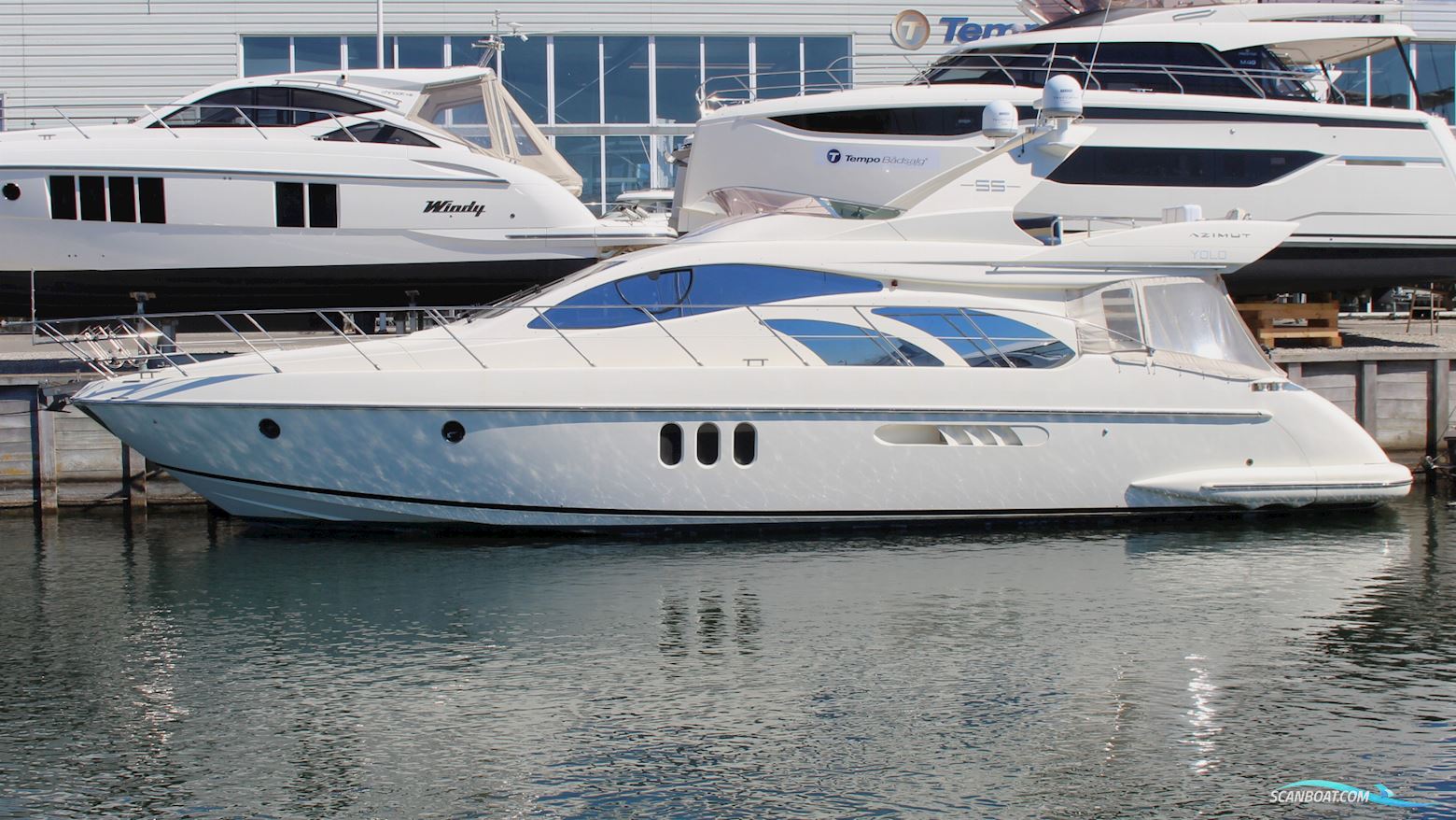 Azimut 55 FLY Motorbåd 2003, med Caterpillar motor, Danmark