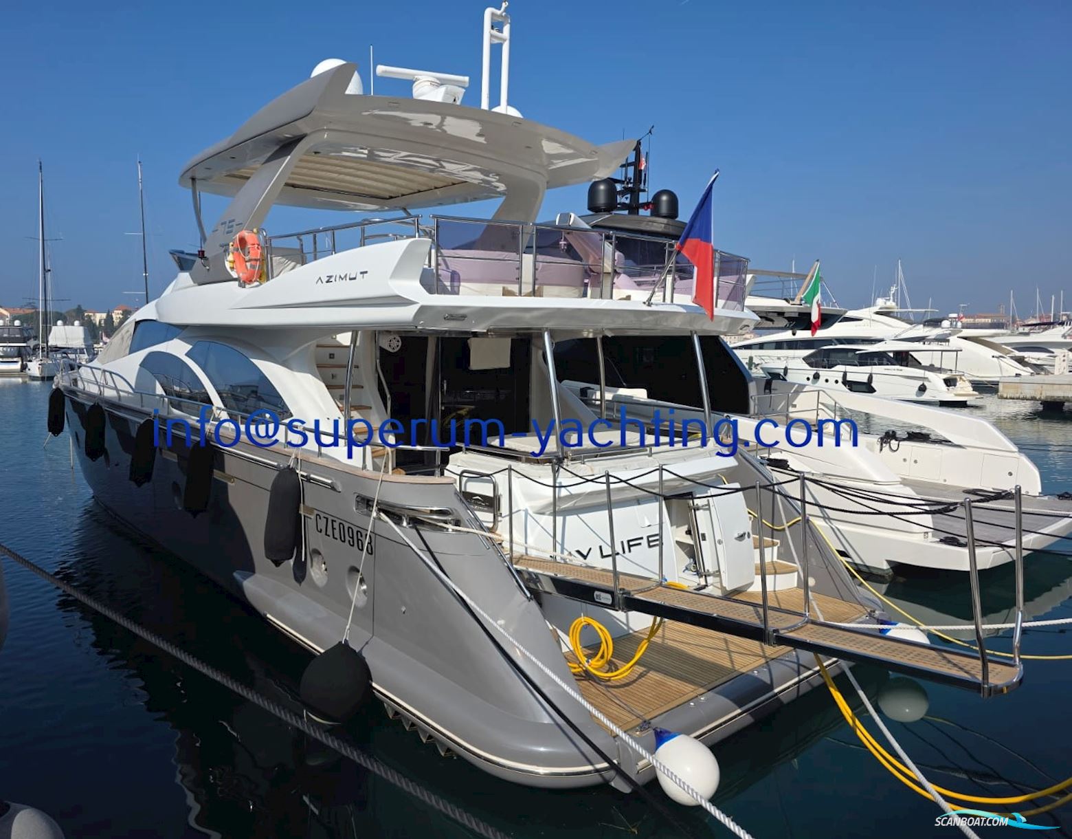 Azimut 75 Motorbåd 2005, med Man motor, Kroatien