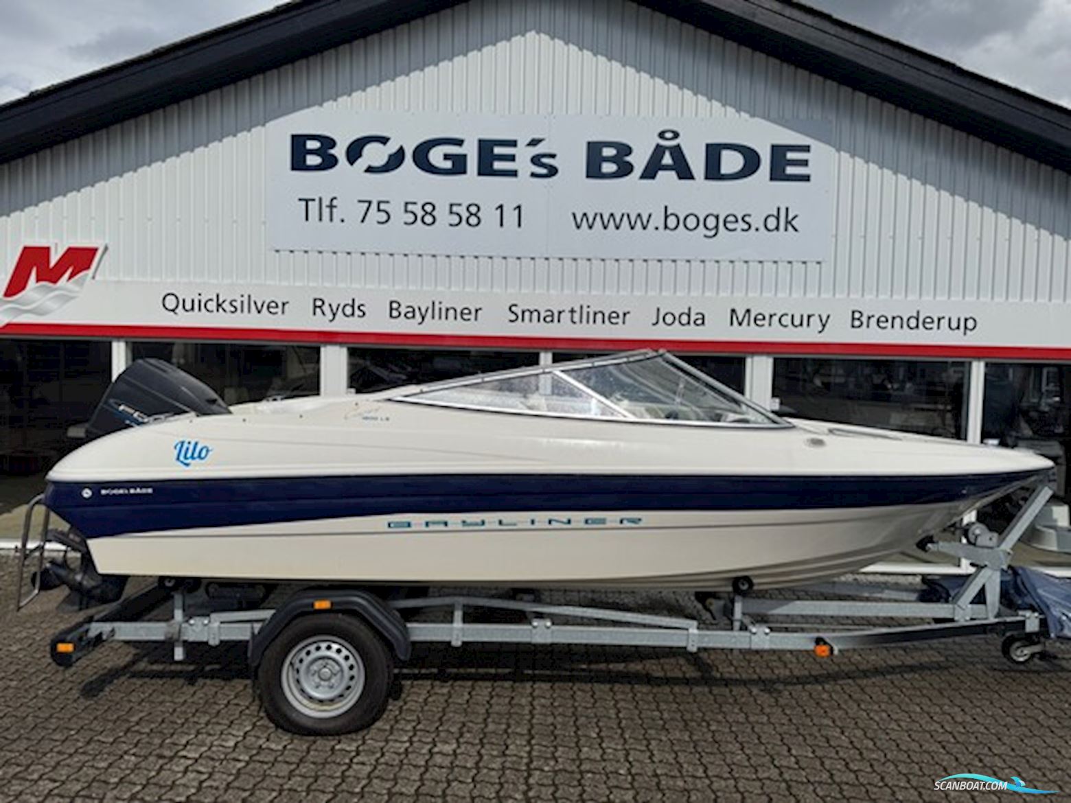 Bayliner 1802 Capri LS  Bowrider med 120 hk Mercury Force - sælges engros Motorbåd 1995, med Force by Mercury motor, Danmark
