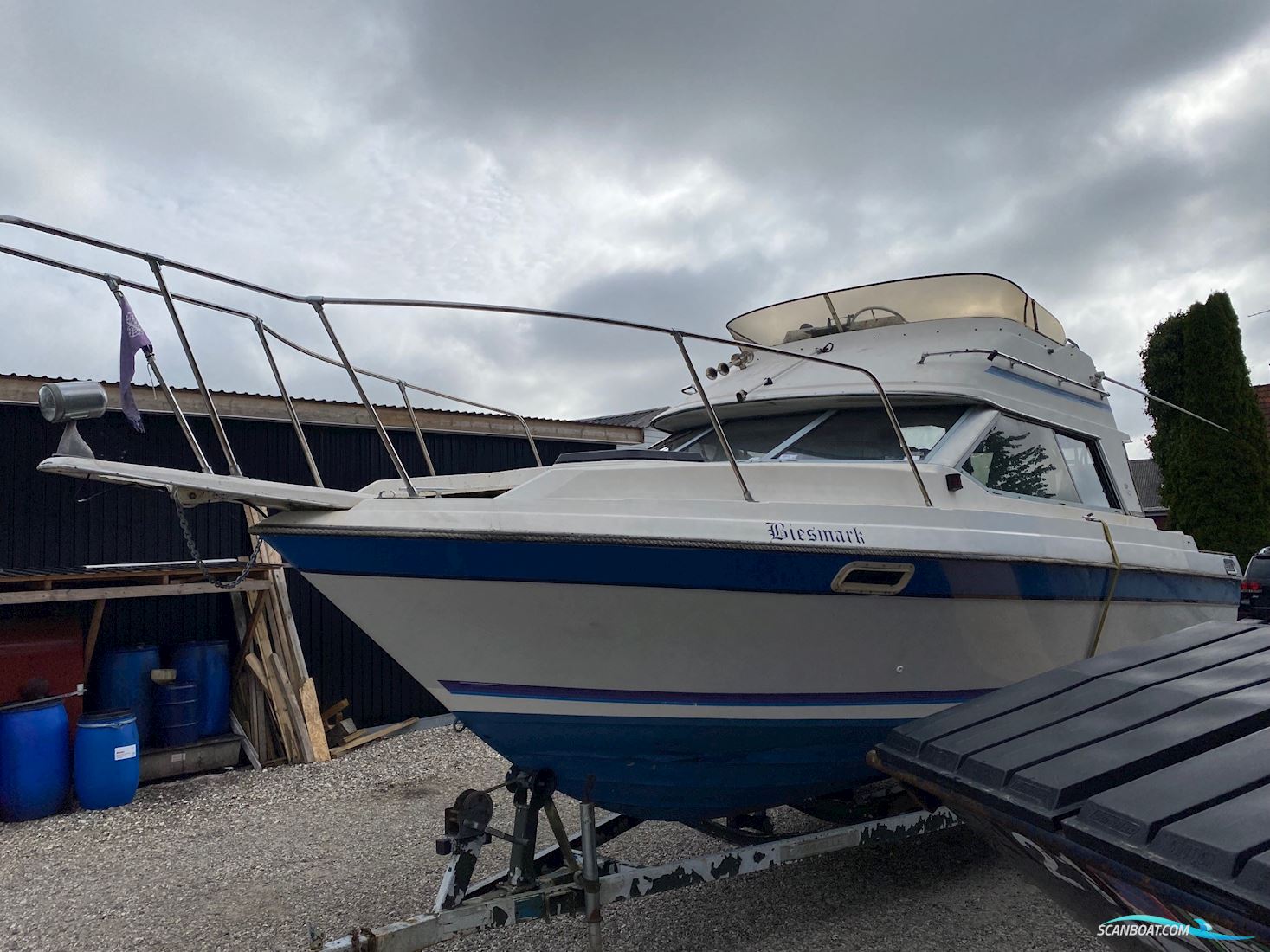 Bayliner 2556 Fly Motorbåd 1987, med Omc 5,7 motor, Danmark