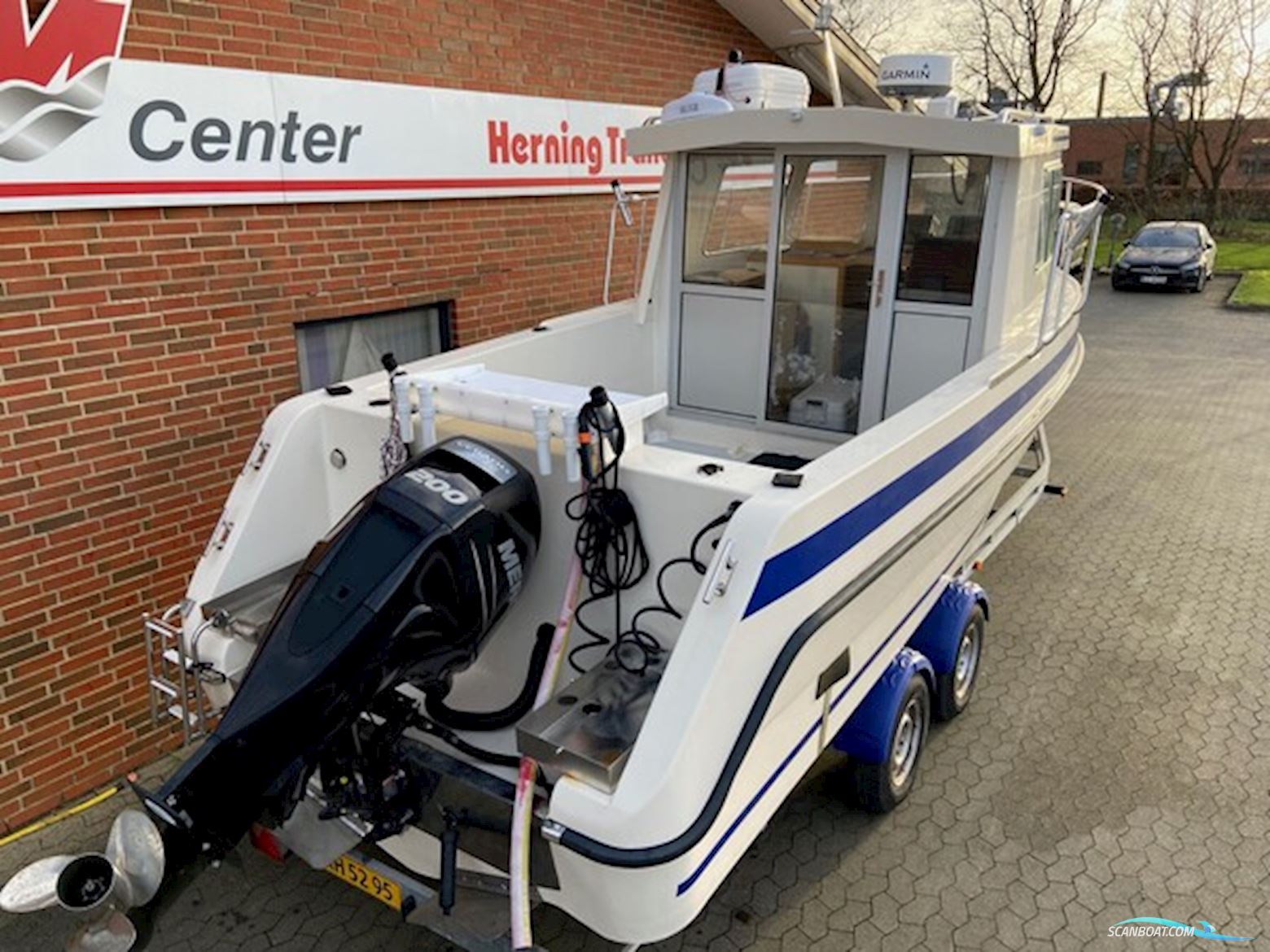Bredgaard trolling pilotbåd m/Mercury F200 hk Verado og Brenderup trailer
