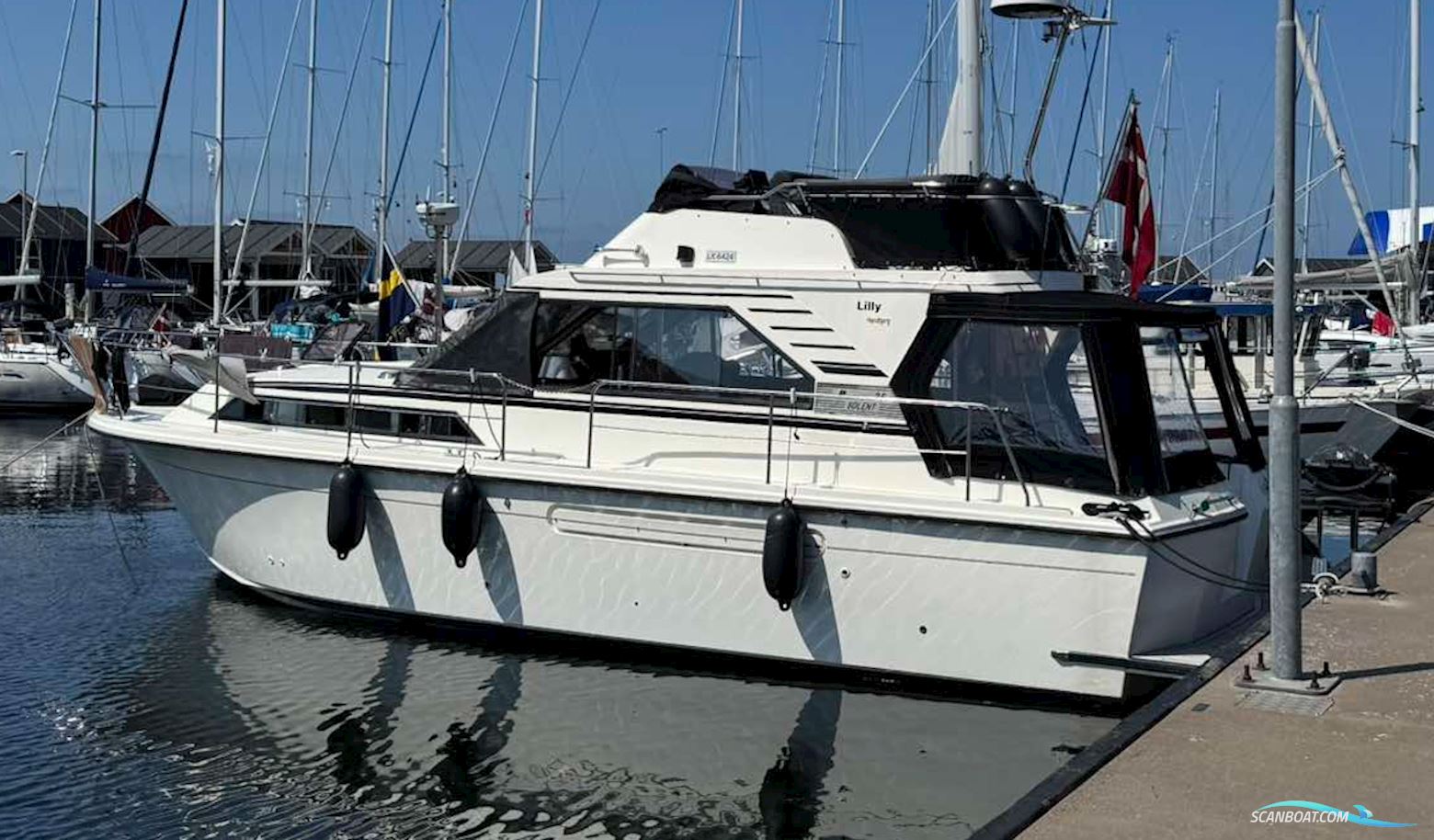 Broom 35 Solent Motorbåd 1987, med Volvo Penta motor, Danmark