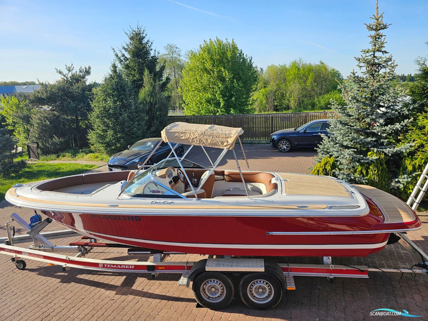 Chris Craft Launch 22 Motorbåd 2008, med Mercruiser 350 Mag motor, Polen