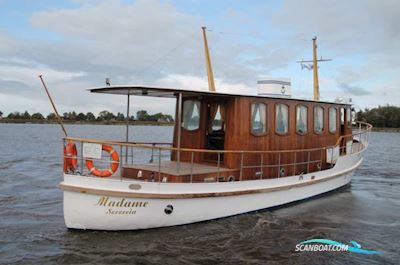 Classic Motor Yacht Motorbåd 1949, med Engine Type Man,Hk 340,Diesel motor, Tyskland