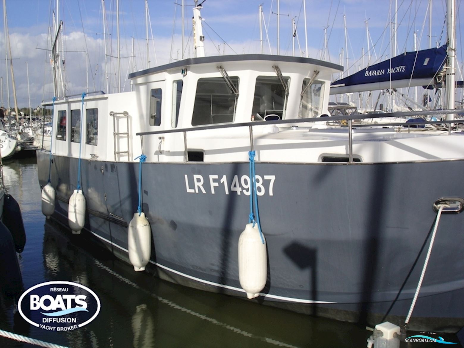 Construction Amateur Trawler Coaster 32 Motorbåd 2014, med Midif 3150 motor, Frankrig