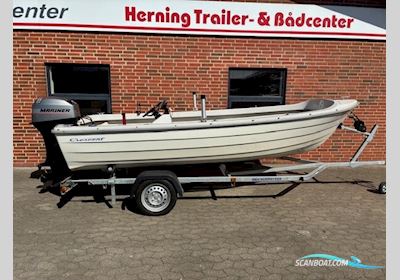 Crescent 434 m/Pult og Mariner 30 hk 2-Takt og Variant Trailer Motorbåd 2025, med Mariner motor, Danmark