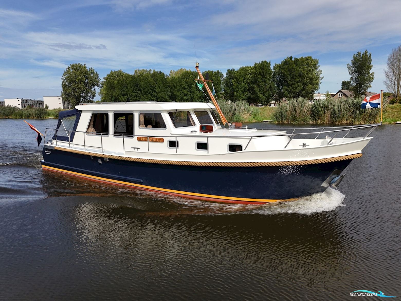 Crown Kruiser 10.90 ZLK Spiegeldeur Motorbåd 2002, med Yanmar motor, Holland