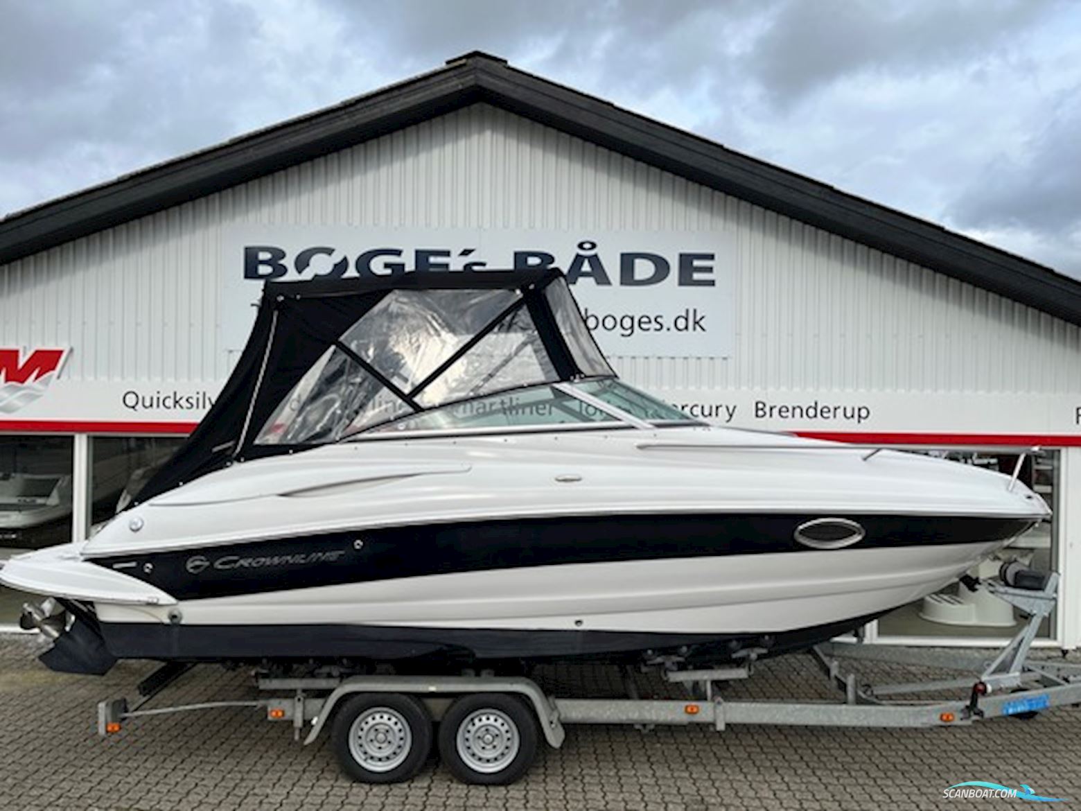 Crownline 230 Cuddy Cabin R Med 300 HK Mercruiser 5,7L Mag Mpi og 2700 kg Variant Trailer - Anvisningssalg Motorbåd 2008, med Mercruiser motor, Danmark