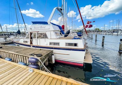 CT 35 Sun Deck Trawler Motorbåd 1988, med Ford Lehman 2 x 90 HP motor, Danmark
