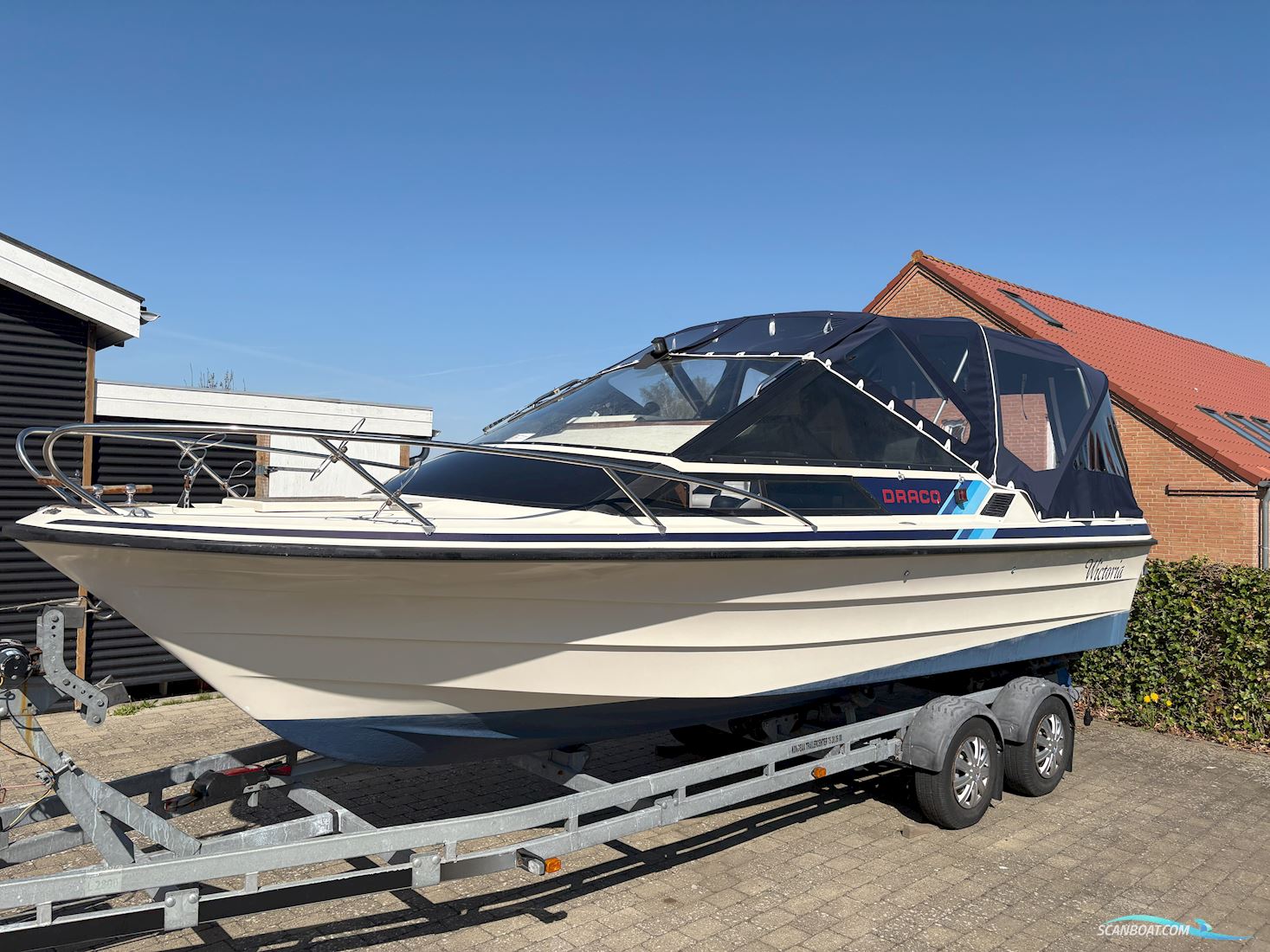 Draco 2300 Motorbåd 1984, med Volvo Penta V8 5.0 motor, Danmark