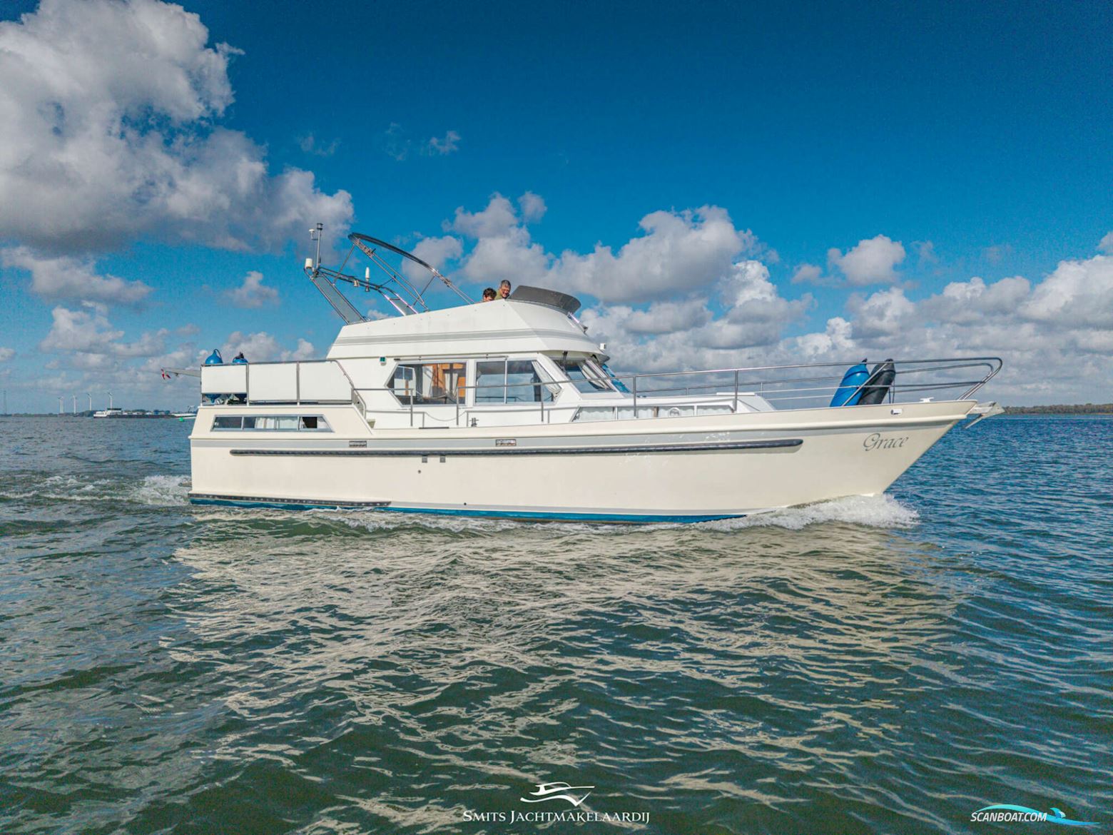 Drettmann Grace 13.00 Flybridge Motorbåd 1984, med Volvo Penta motor, Holland