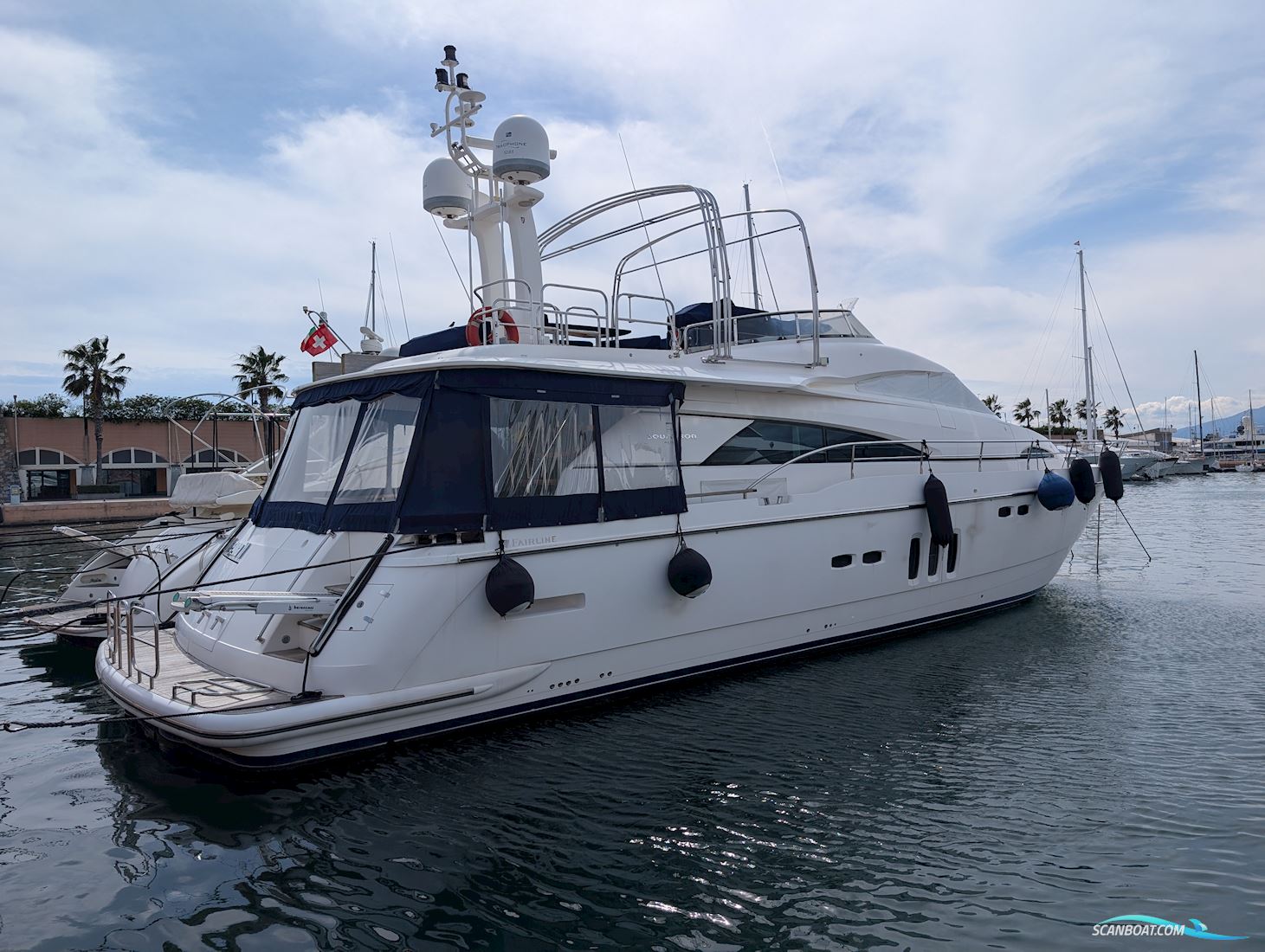 Fairline squadron 68 Motorbåd 2007, med man motor, Danmark