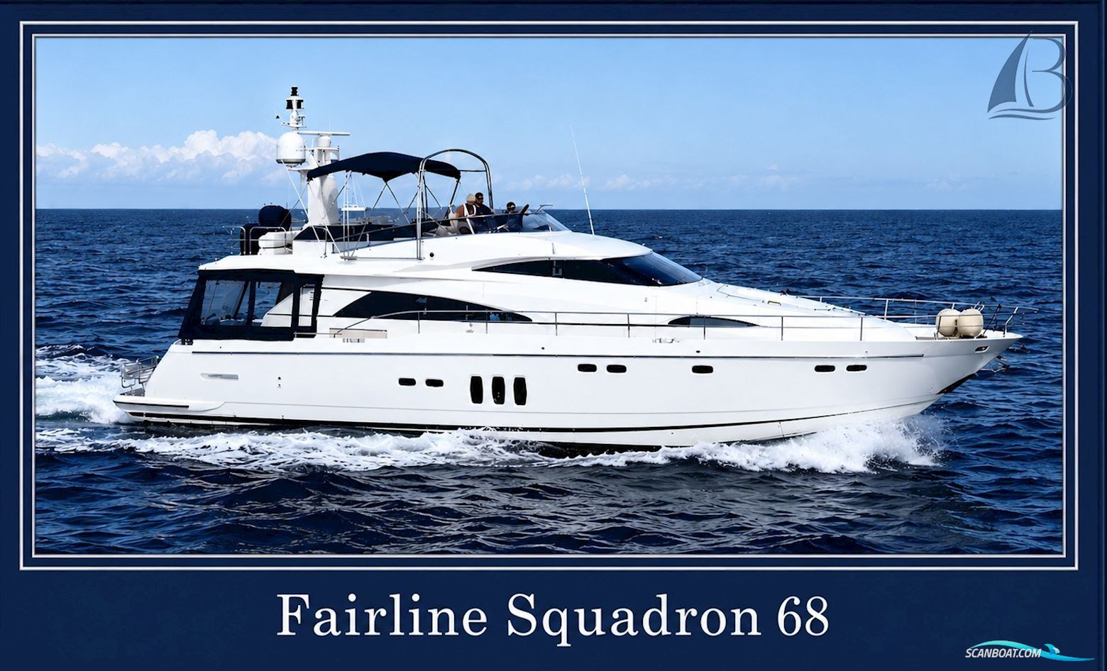 Fairline Squadron 68 Motorbåd 2006, med Man motor, Danmark