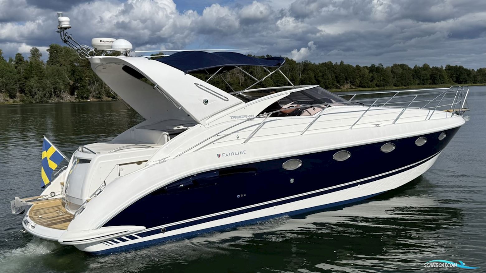 Fairline TARGA 40 Motorbåd 2003, med 2x Volvo Penta KAD 300, 1160 motortimmar motor, Sverige