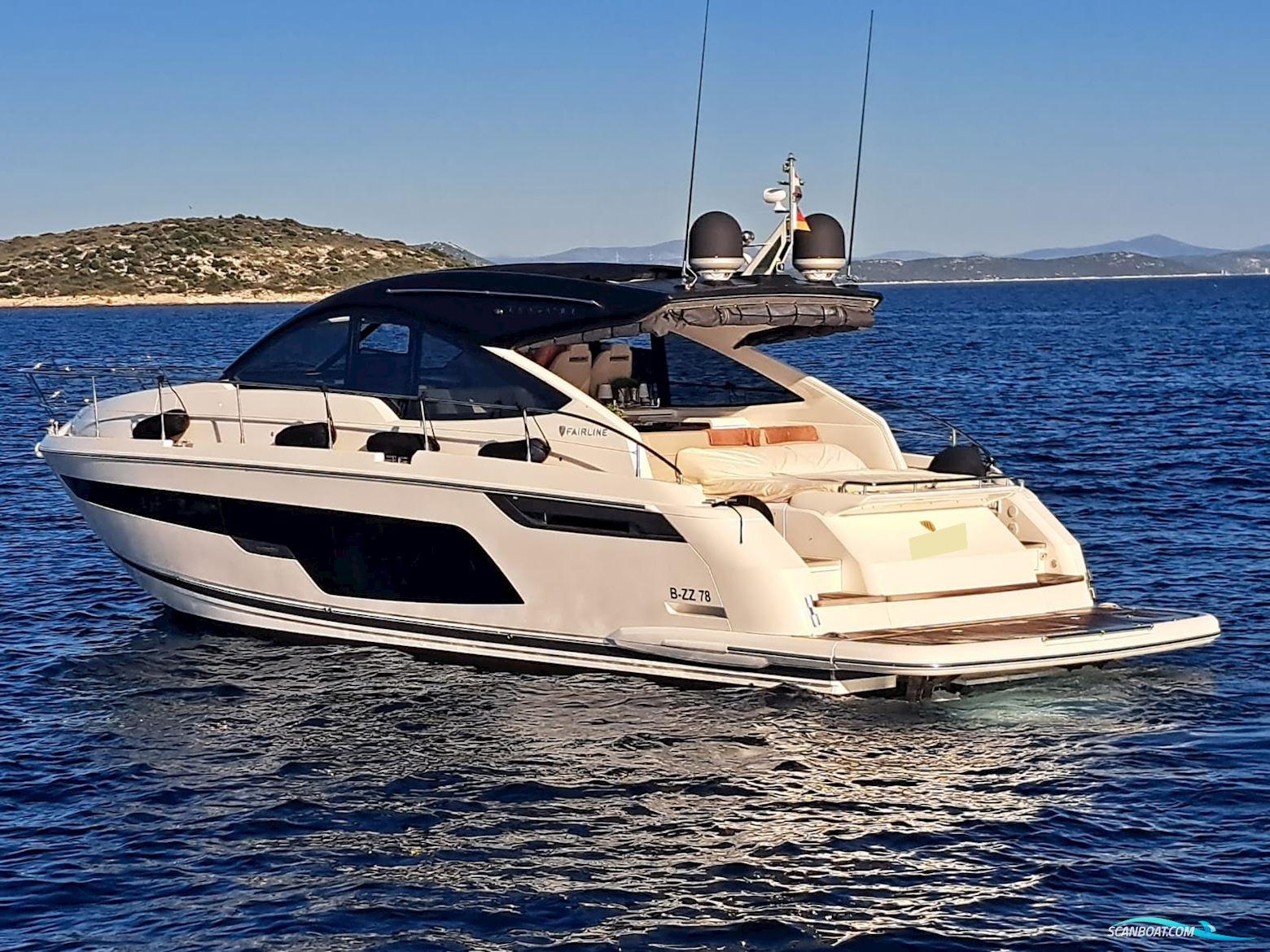 Fairline Targa 48 Motorbåd 2018, med Volvo Penta IPS-600 motor, Kroatien