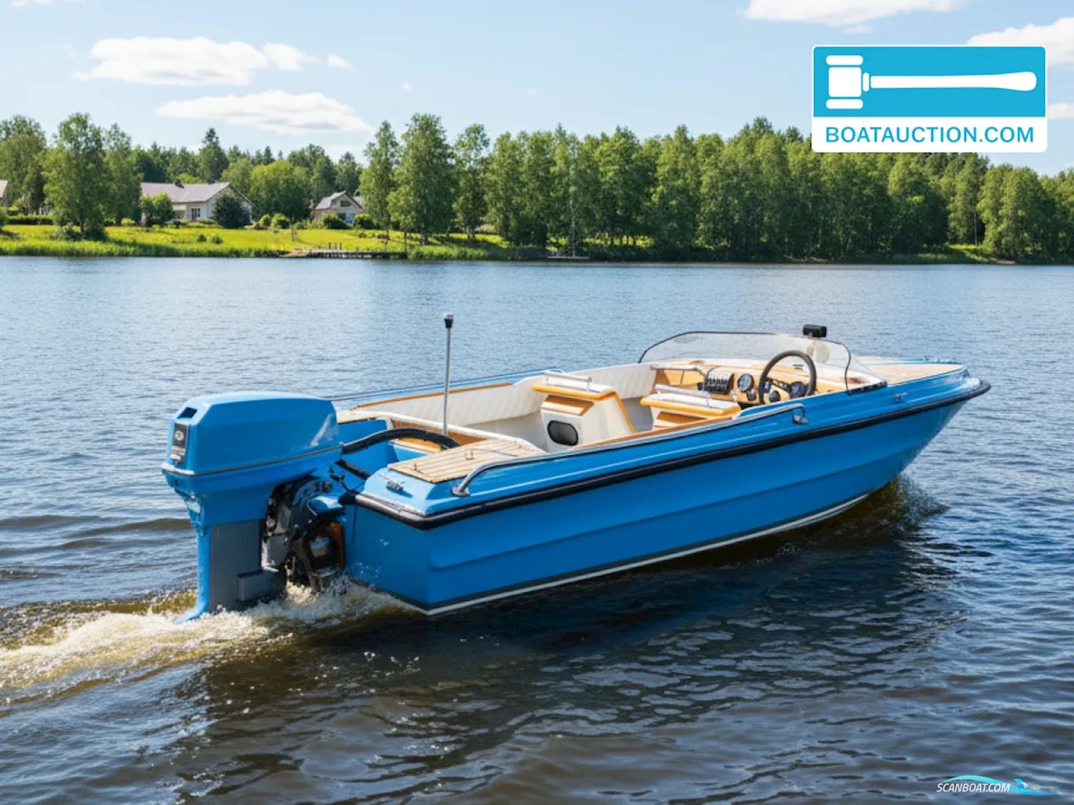 Finn V-boat Motorbåd 1971, med Evinrude motor, Estland