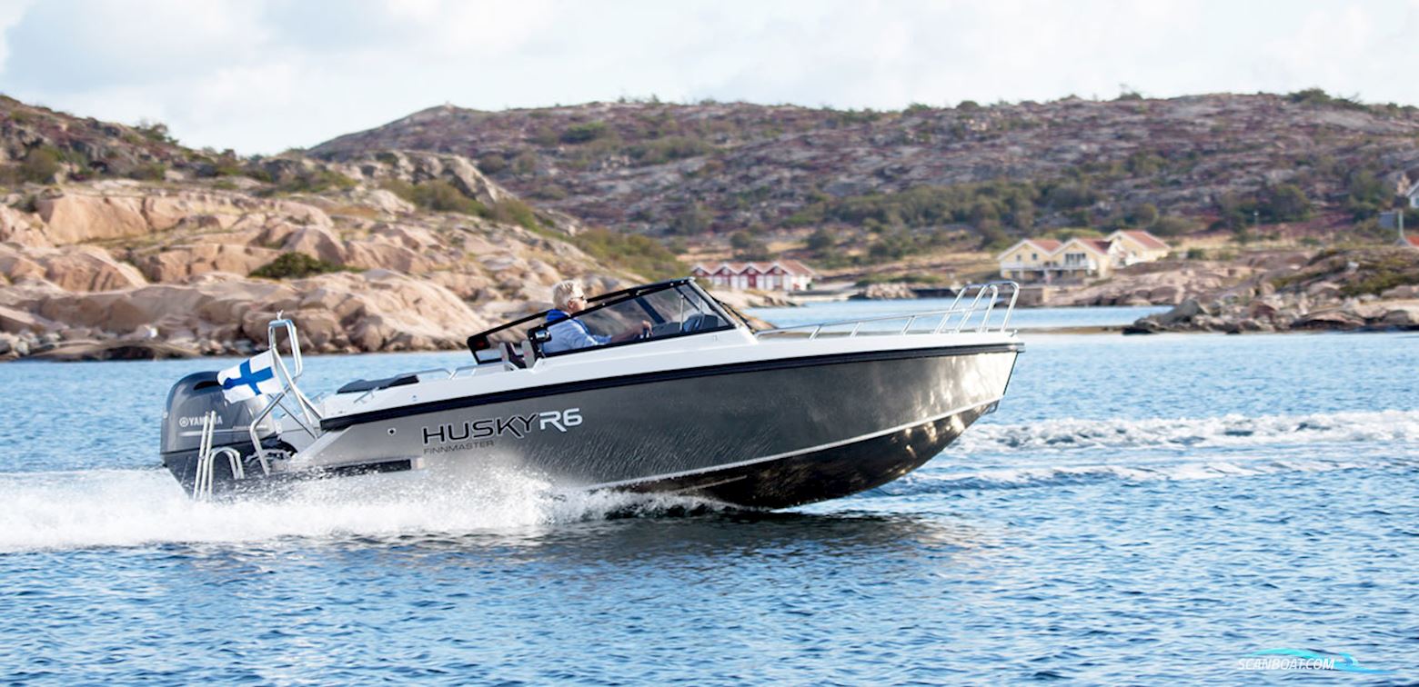 Finnmaster Husky R6 - Yamaha 150/Udstyr Motorbåd 2026, med Yamaha F150 Vmax motor, Danmark