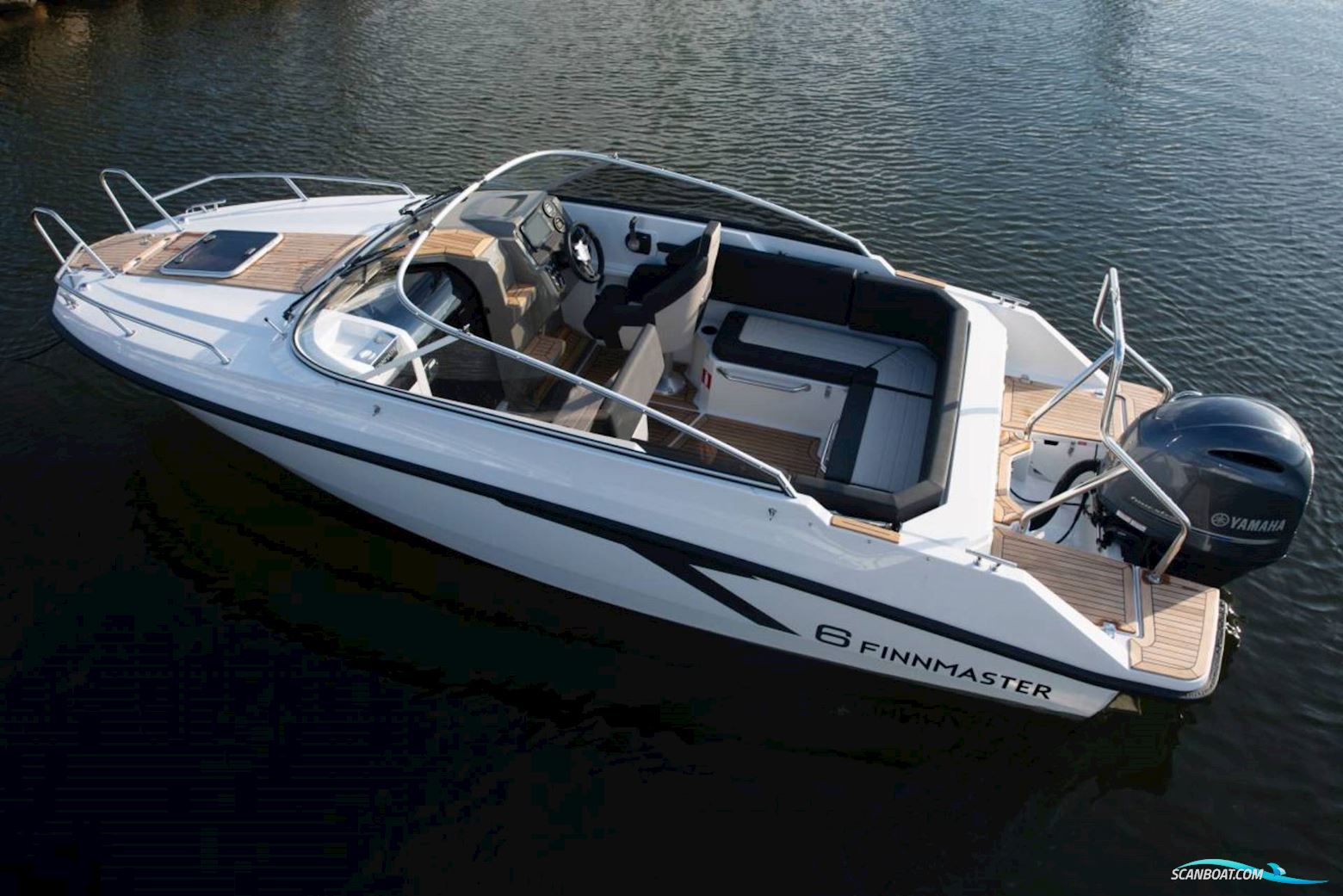 Finnmaster T6 - Yamaha F200 HK Motorbåd 2022, med Yamaha F200Fetx motor, Danmark
