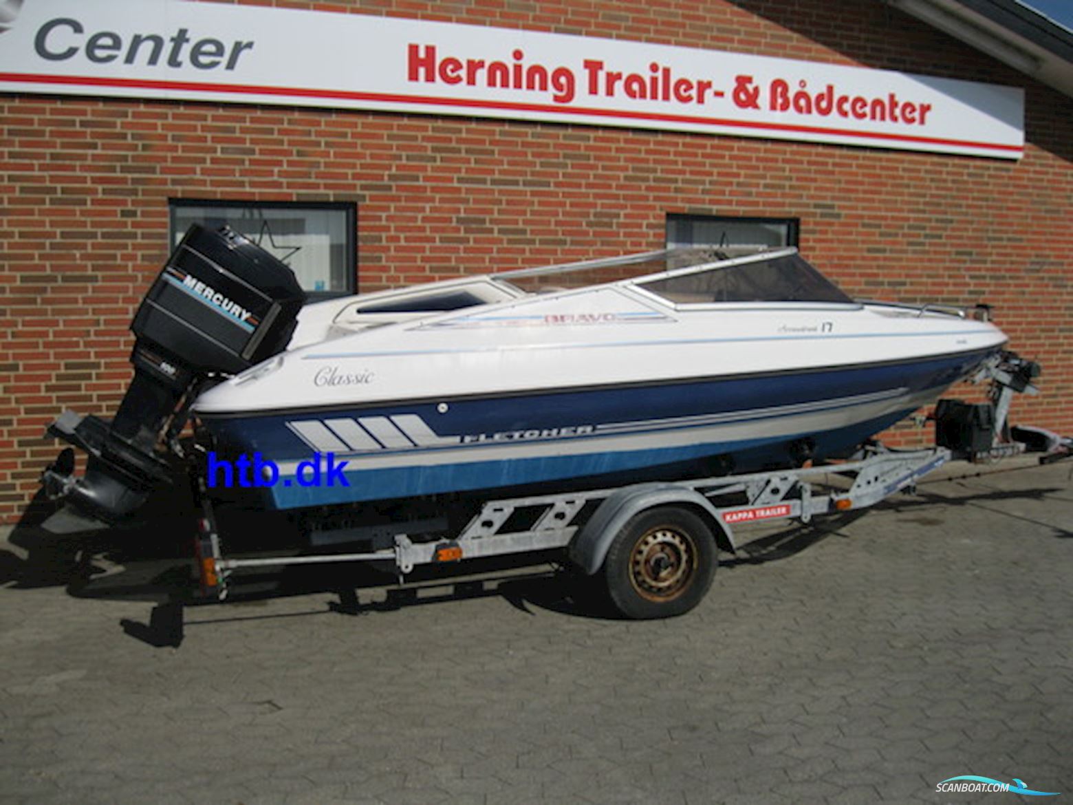 Fletcher Bravo Arrowstreak 17 Classic m/Mercury 100 hk ELPTO og Indespension trailer - NU NEDSAT KR. 10.000,- !