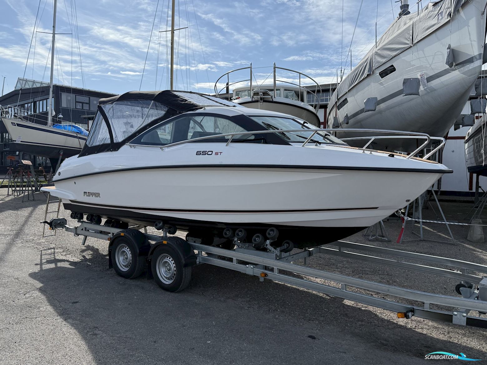 Flipper 650ST, Som ny Motorbåd 2021, med Mercury 175, V6 motor, Danmark