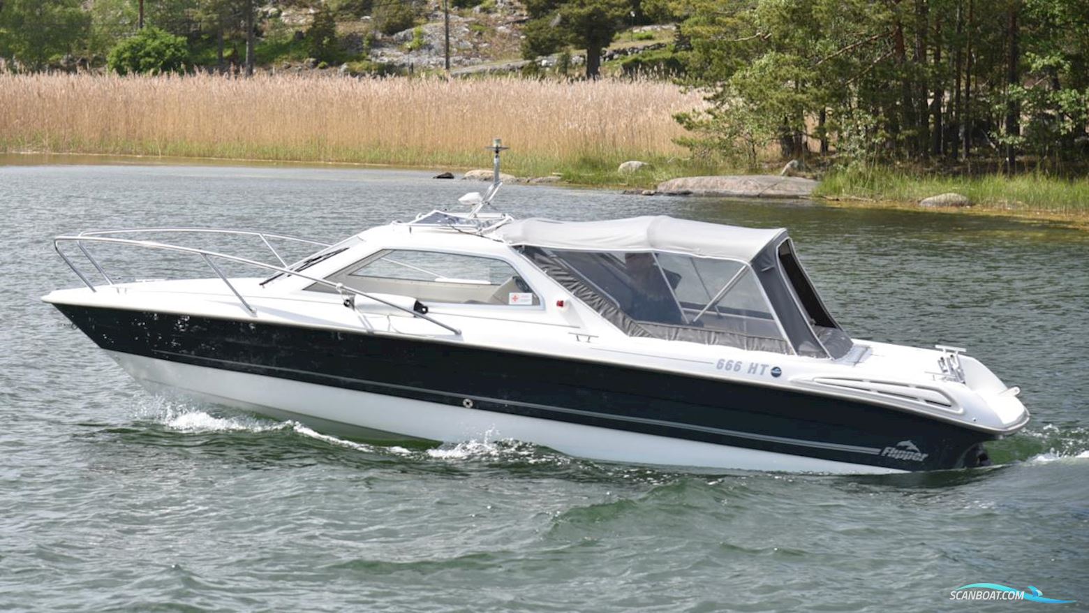 Flipper 666 HT Motorbåd 2009, med  Volvo Penta motor, Sverige