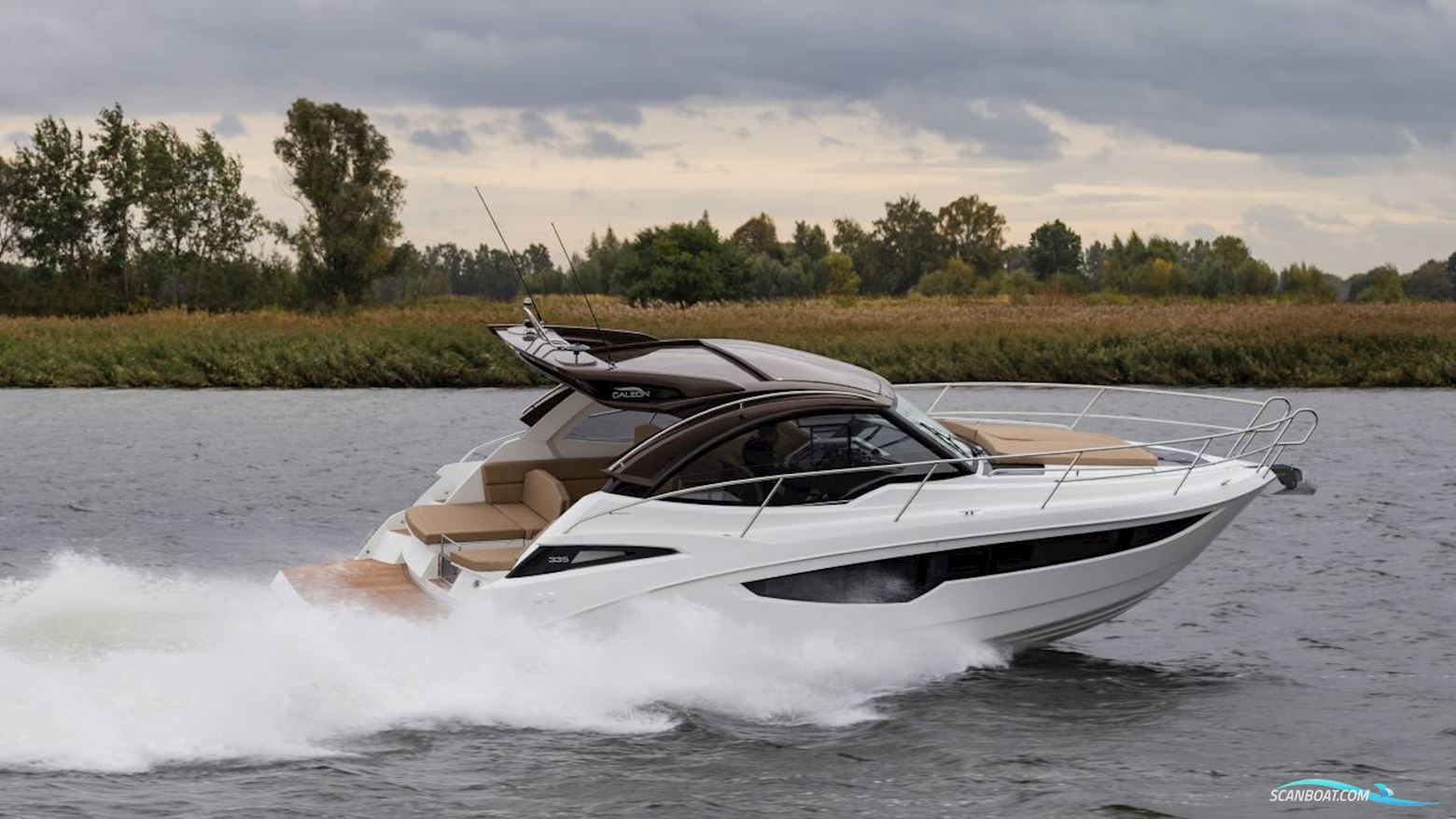 Galeon 335 HTS Motorbåd 2024, med 2 x Mercury Mercruiser 4.5 MPI DTS motor, Danmark