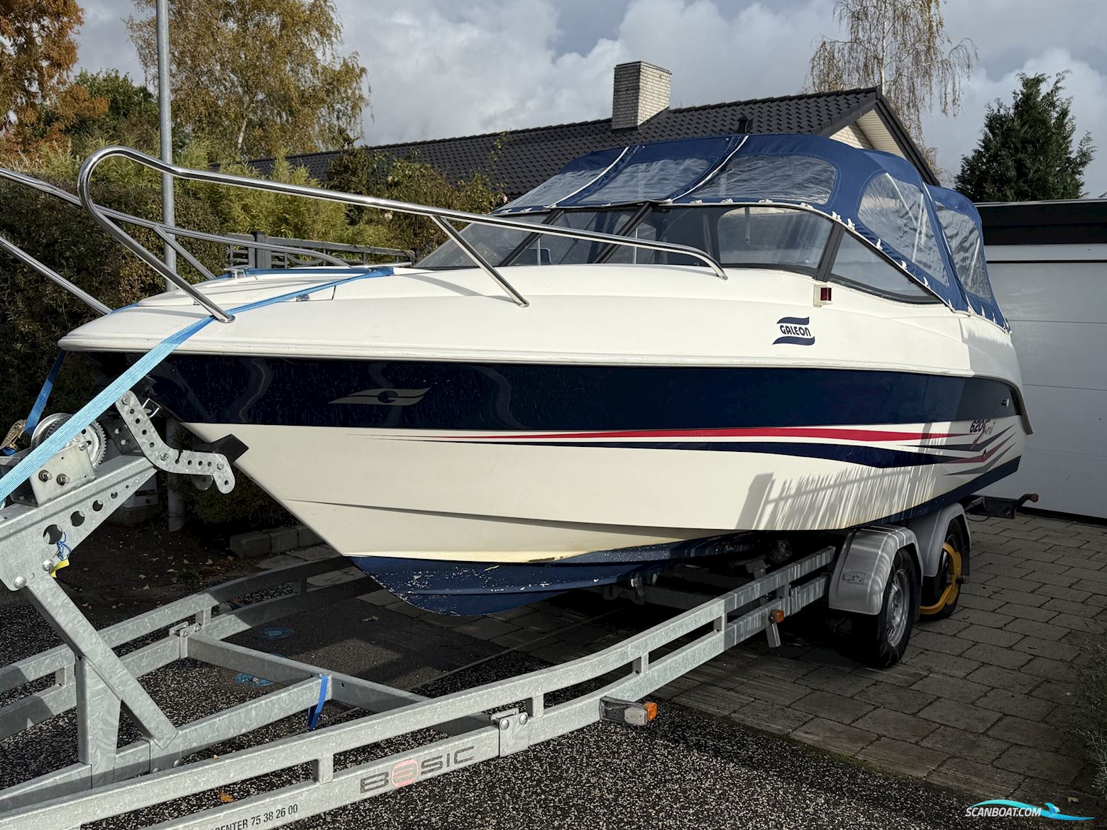 Galeon 620 Sport m. Trailer. Solgt. Motorbåd 2008, med Honda BF150Lru motor, Danmark