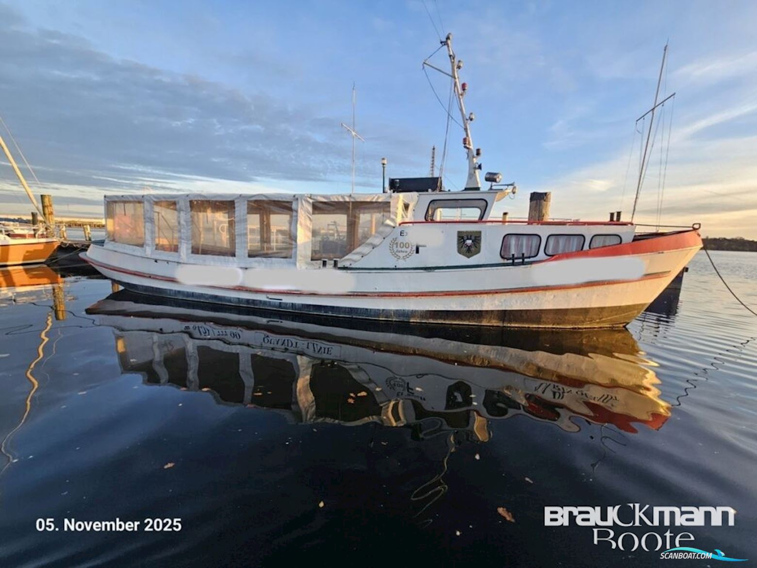 Hamsdorf Barkasse Motorbåd 1925, med John Deere motor, Tyskland