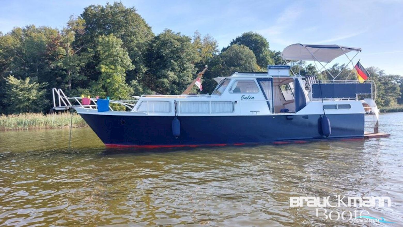 Holländischer Werftbau 10.5 Motorbåd 1983, med Peugeot motor, Tyskland