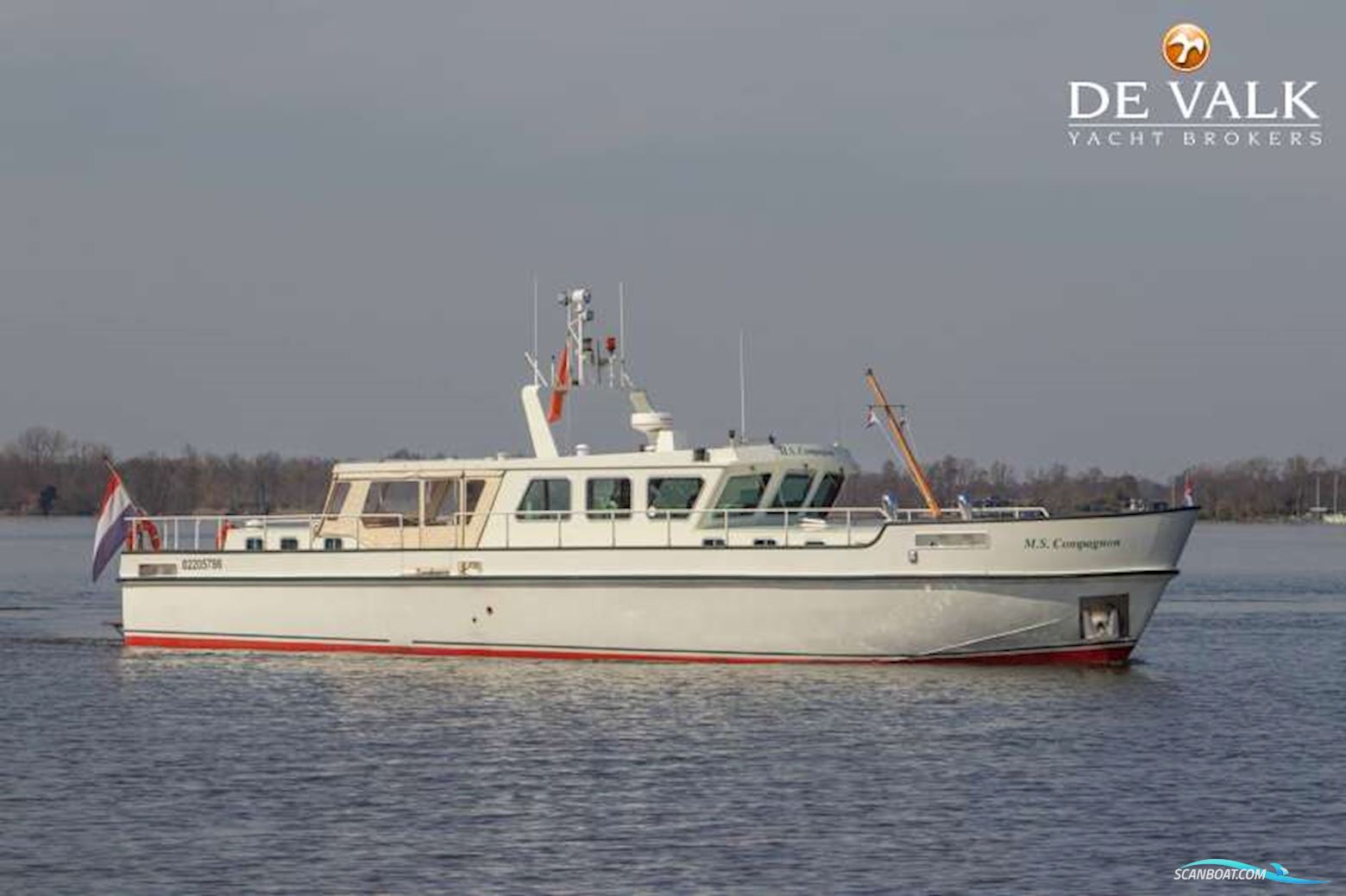 Houseboat MS COMPAGNON Motorbåd 1965, med DAF motor, Holland