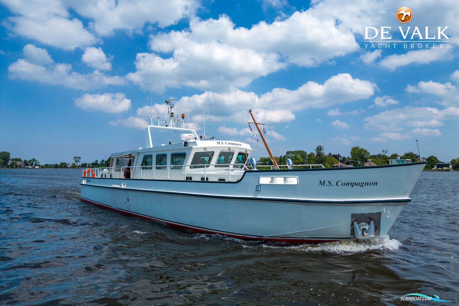 Houseboat MS COMPAGNON Motorbåd 1965, med DAF motor, Holland