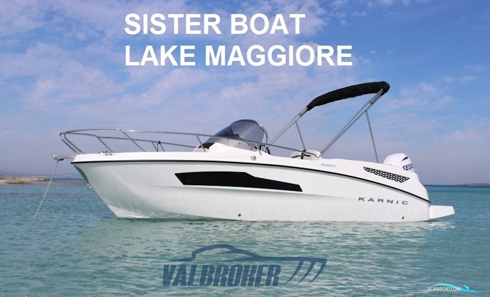 Karnic SL 601 Motorbåd 2021, med Selva 115 XSR motor, Italien