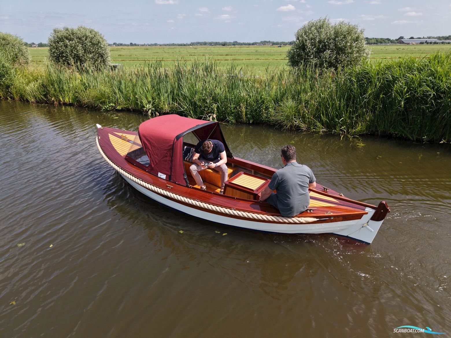 Klassieke Mahoniehouten Sloep 6.20