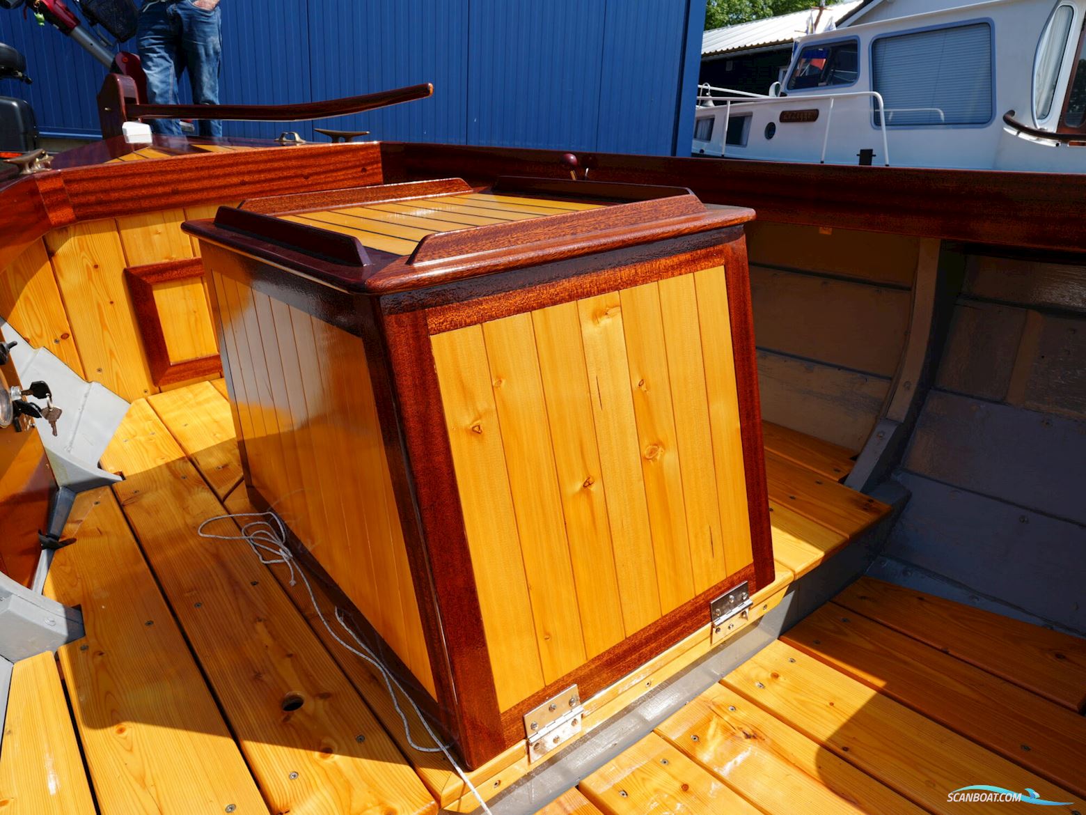 Klassieke Mahoniehouten Sloep 6.20