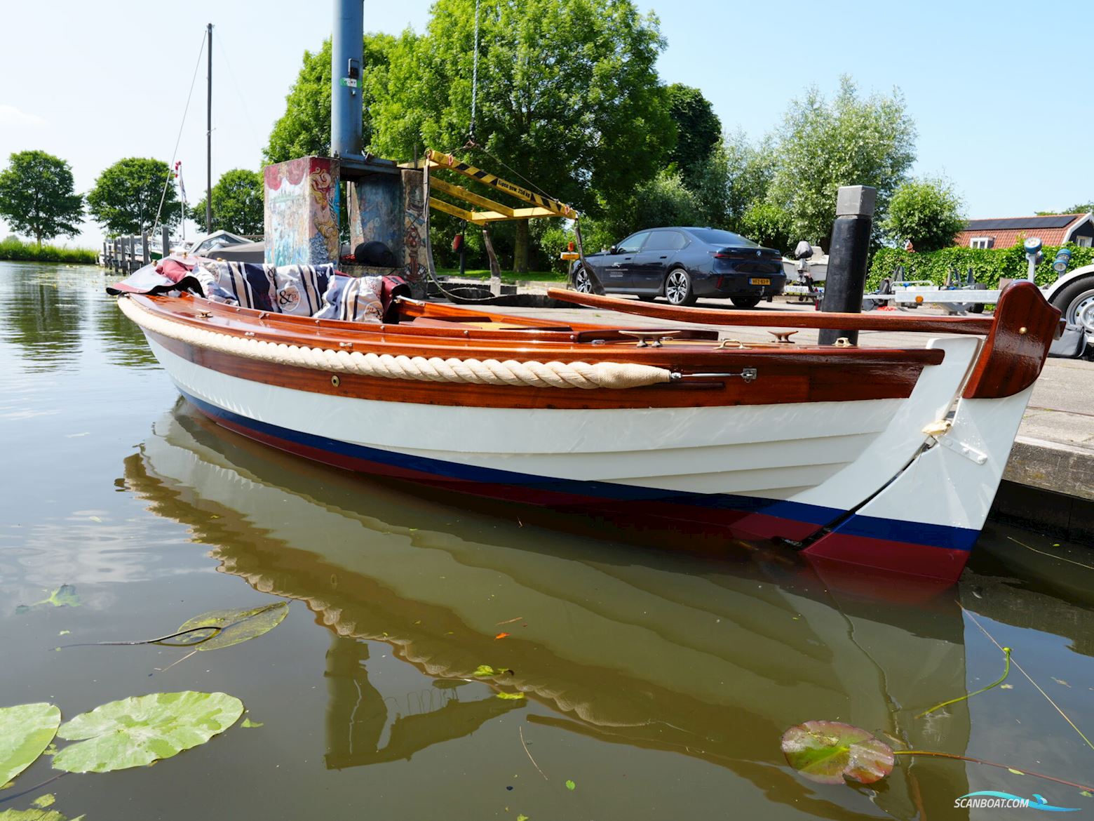 Klassieke Mahoniehouten Sloep 6.20