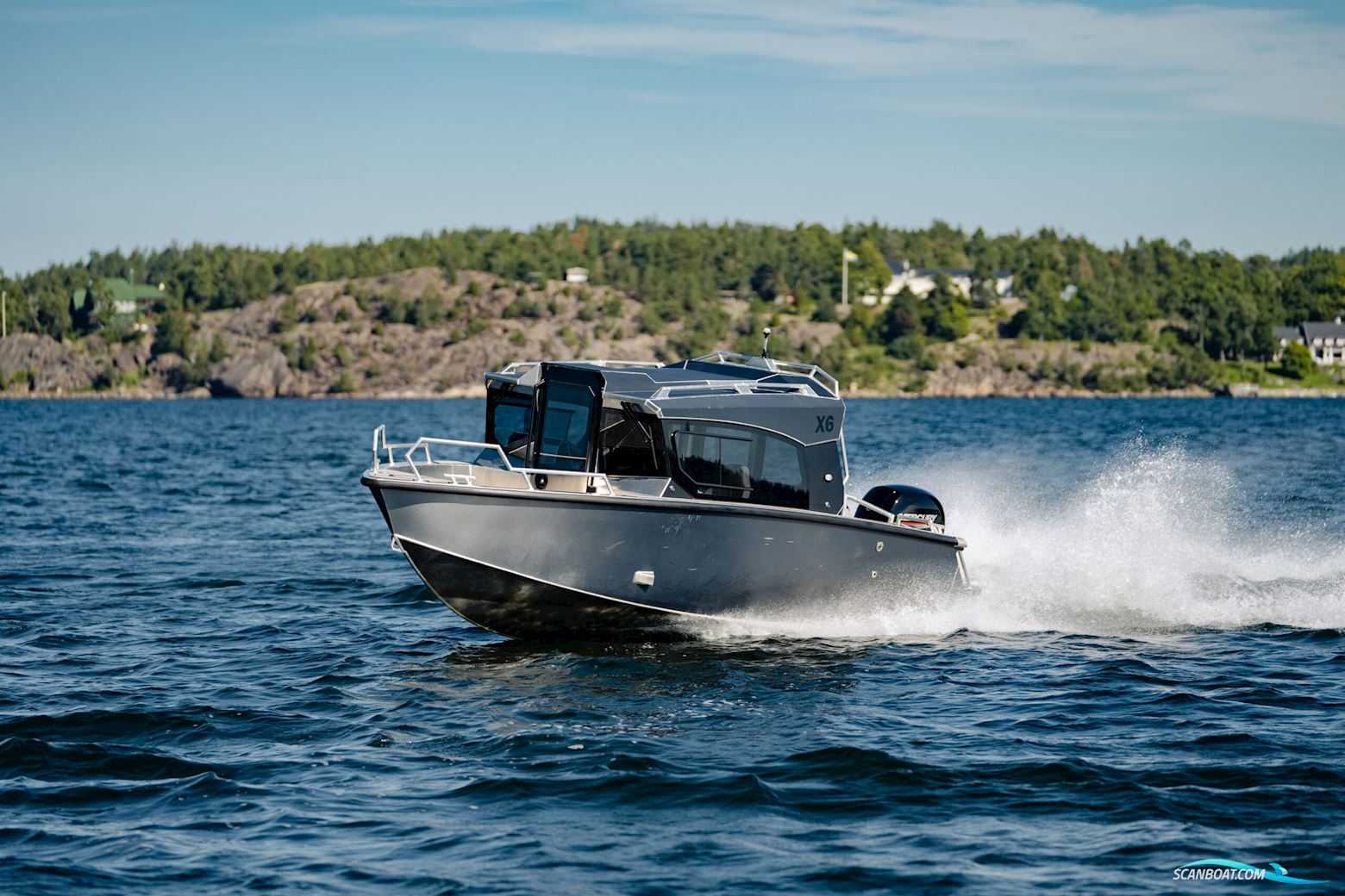 Landx X6 Aluminium Cabin Boat Motorbåd 2023, med Mercury 4 Stroke motor, Estland