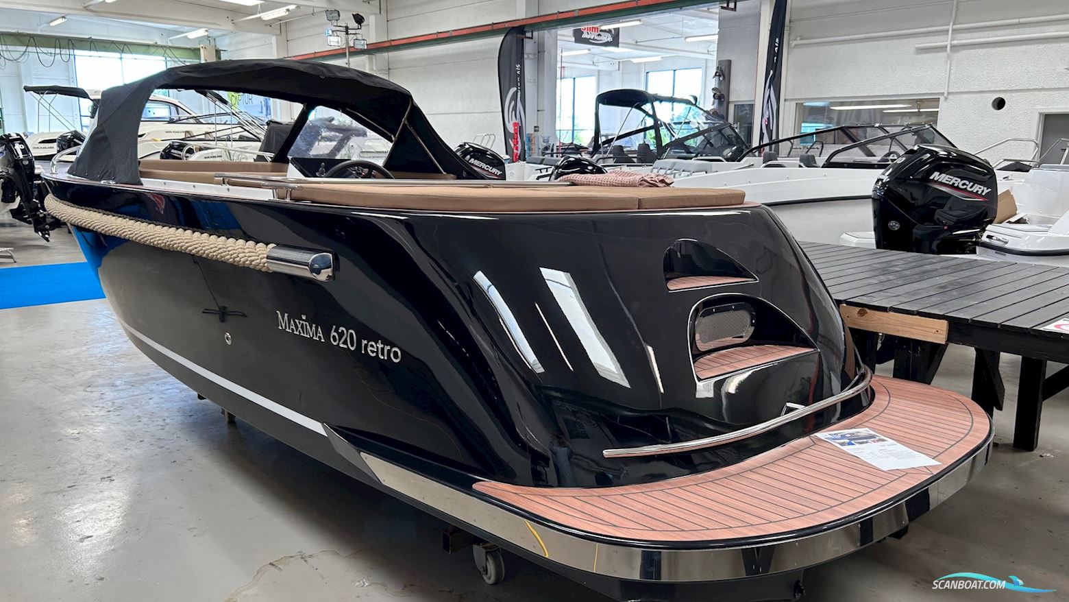 Maxima 620 Retro Motorbåd 2025, med Mercury 20 hk 4-Takt motor, Danmark