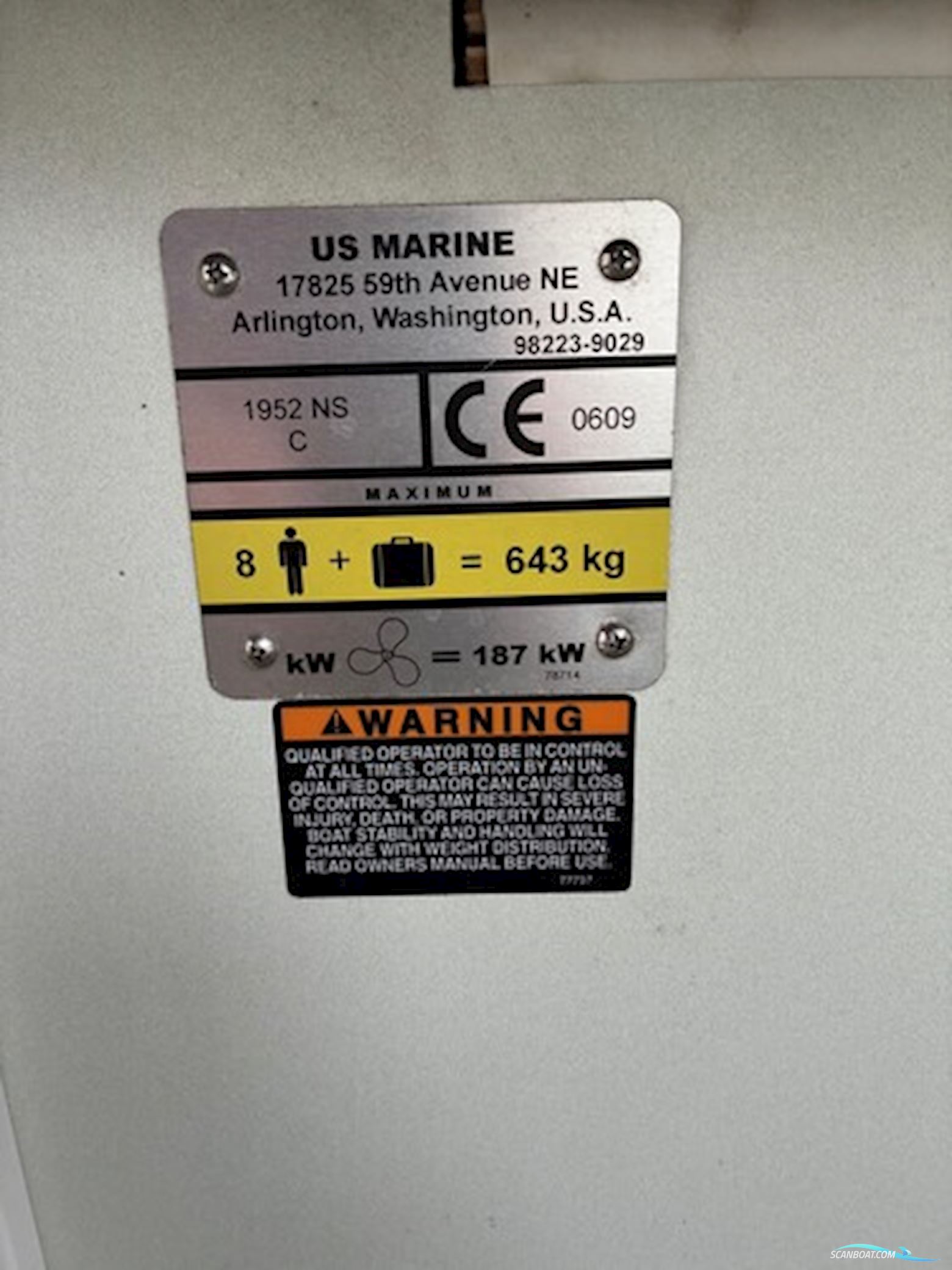 Maxum 1900SC m/Mercruiser 4,3L V6