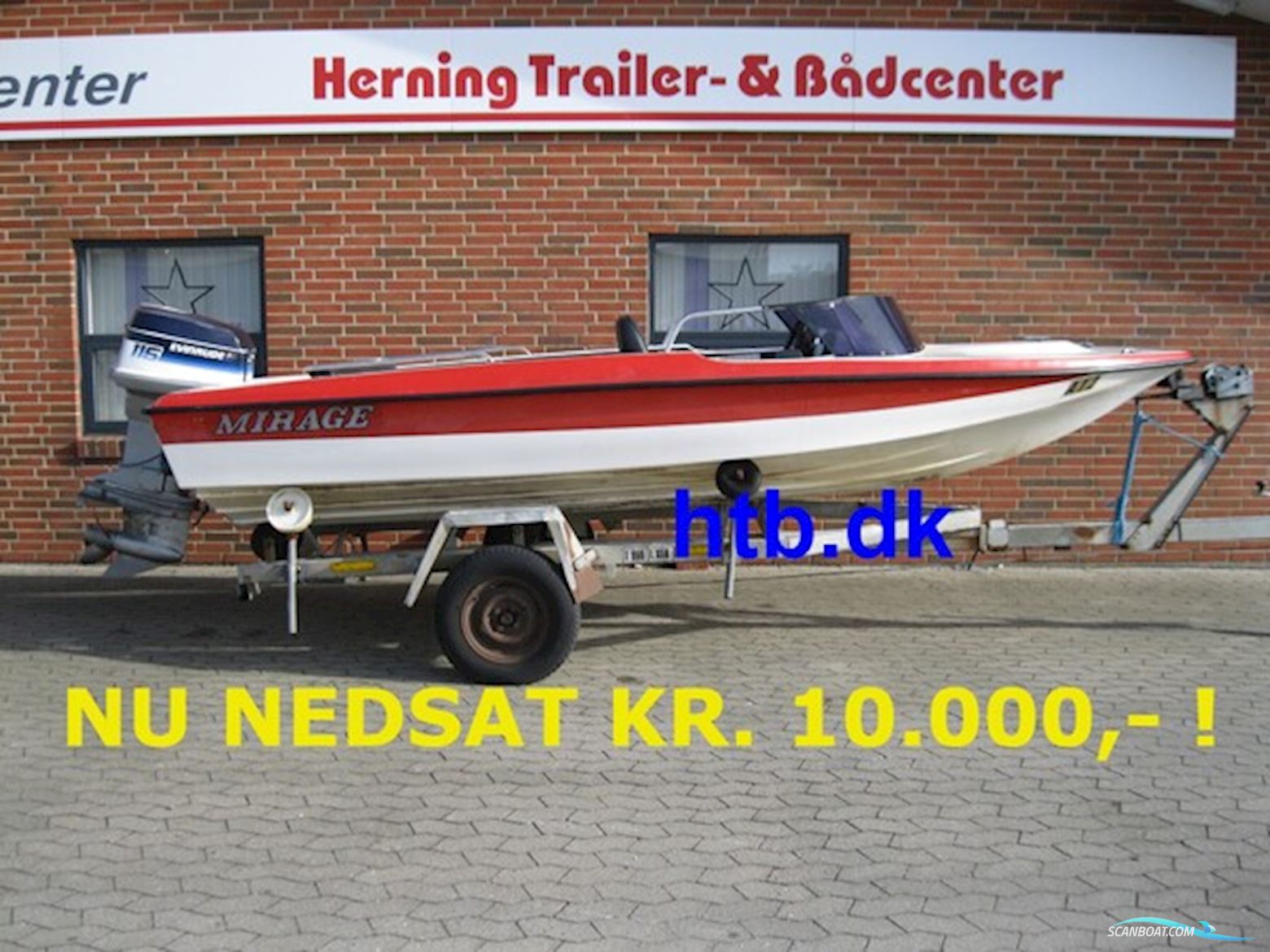Mirage Powerboat 15,6" m/Evinrude 115 hk V4 - NU Nedsat KR. 10.000,- ! Motorbåd 2025, med Evinrude motor, Danmark